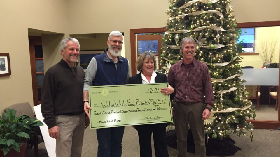 Local Food Bank Receives $34,500 from Walla Walla Valley Wineries, Businesses