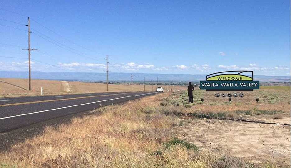 Construction begins on Walla Walla Valley  regional wayfinding signage