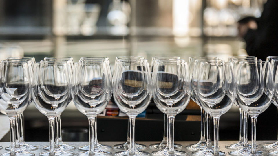 Wine Glasses on the Table