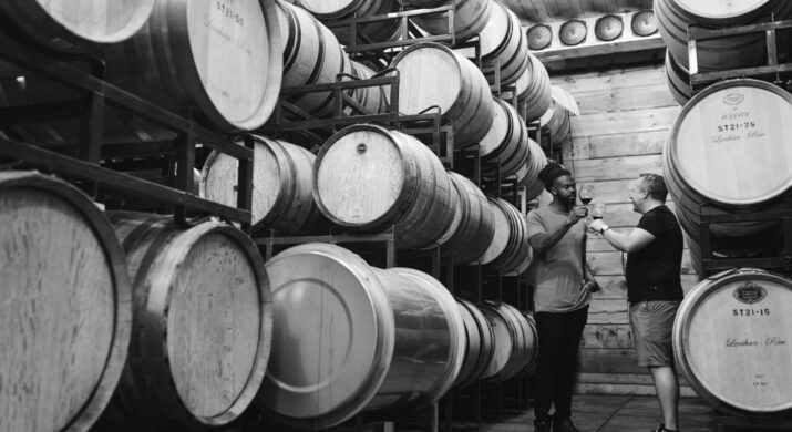 Wine barrels