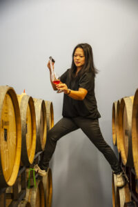 Fiona Mak with a Barrel Thief